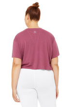 Load image into Gallery viewer, Cropped Short Sleeve Top - Dragonfruit