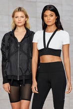 Load image into Gallery viewer, Revolve Crop Tee - White/Black