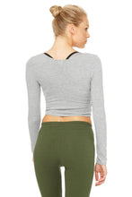 Load image into Gallery viewer, Amelia Luxe Long Sleeve Crop