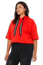 Load image into Gallery viewer, Air Land Ocean Short Sleeve Crop Hoodie