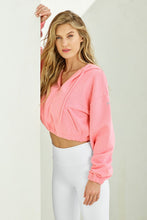 Load image into Gallery viewer, Stadium Half Zip Hoodie - Macaron Pink