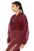 Load image into Gallery viewer, Field Crop Jacket - Black Cherry