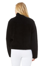 Load image into Gallery viewer, Shanti Half Zip Sherpa - Black