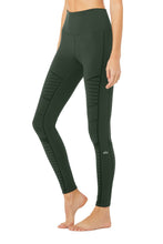Load image into Gallery viewer, Flocked High-Waist Moto Legging