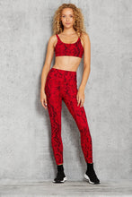 Load image into Gallery viewer, High-Waist Snakeskin Vapor Legging - Red