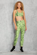 Load image into Gallery viewer, High-Waist Snakeskin Vapor Legging - Neon Lime