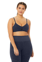 Load image into Gallery viewer, Alosoft Lounge Bra - Rich Navy Heather