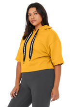 Load image into Gallery viewer, Air Land Ocean Short Sleeve Crop Hoodie
