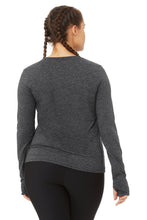 Load image into Gallery viewer, Finesse Long Sleeve Top - Dark Heather Grey
