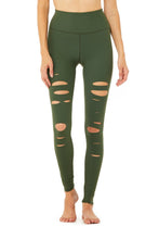 Load image into Gallery viewer, High-Waist Ripped Warrior Legging
