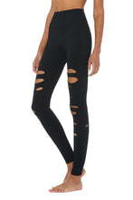 Load image into Gallery viewer, High-Waist Ripped Warrior Legging
