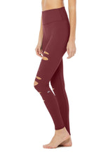 Load image into Gallery viewer, High-Waist Ripped Warrior Legging
