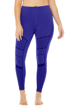 Load image into Gallery viewer, Flocked High-Waist Moto Legging
