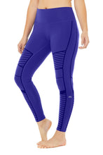 Load image into Gallery viewer, Flocked High-Waist Moto Legging
