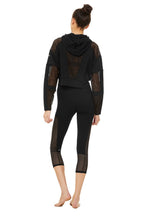 Load image into Gallery viewer, Catch Hoodie &amp; Off The Grid Capri Set
