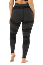 Load image into Gallery viewer, High-Waist Level Up Legging - Black/Anthracite Heather
