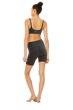 Load image into Gallery viewer, High-Waist Lace-Up Short &amp; Glitter Bra Set
