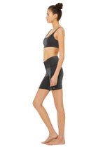 Load image into Gallery viewer, High-Waist Biker Short &amp; Glitter Bra Set
