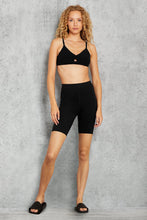 Load image into Gallery viewer, High-Waist Alosoft Flow Biker Short - Black
