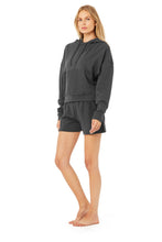 Load image into Gallery viewer, Avenue Hoodie &amp; Sweat Short Set
