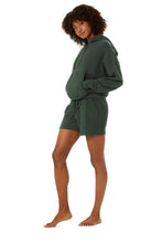Load image into Gallery viewer, Avenue Hoodie &amp; Sweat Short Set
