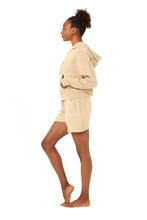 Load image into Gallery viewer, Washed Avenue Hoodie &amp; Sweat Short Set
