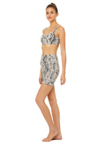 Load image into Gallery viewer, Vapor Snakeskin Bra &amp; High-Waist Short Set
