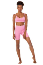 Load image into Gallery viewer, High-Waist Biker Short &amp; Glitter Bra Set
